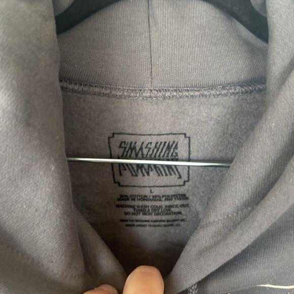 Smashing Pumpkins Spirits on Fire Tour Hoodie Men's Gray Size Large - Picture 6 of 6